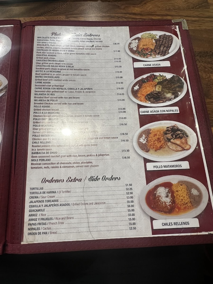 Tacos Matamoros Menu - Image 1